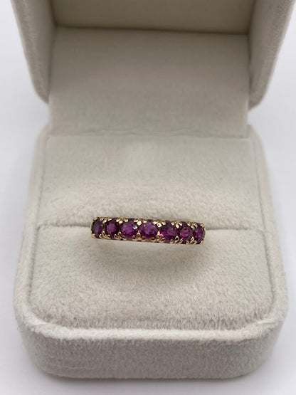 9ct gold ruby ring