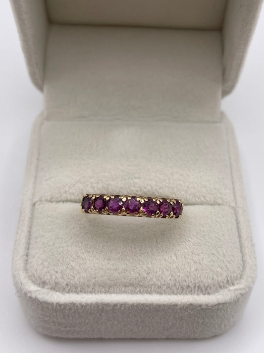 9ct gold ruby ring