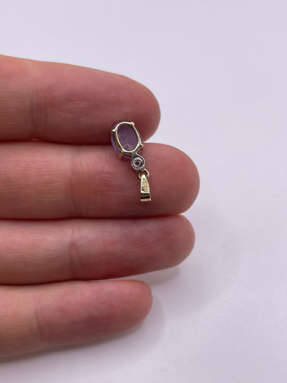 9ct gold jade and diamond pendant