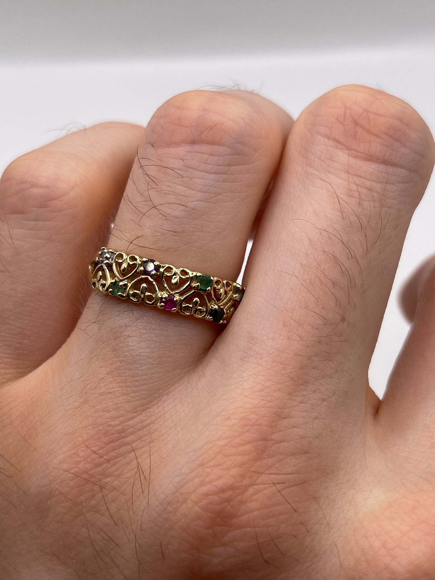 9ct gold dearest ring