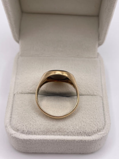 9ct gold bloodstone signet ring