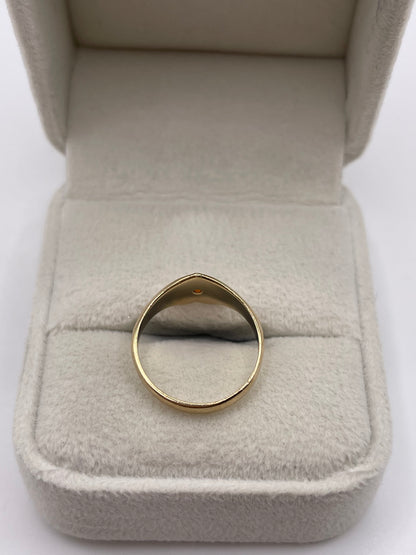 9ct gold garnet heart ring