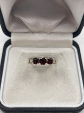 Load image into Gallery viewer, 9ct gold garnet ring
