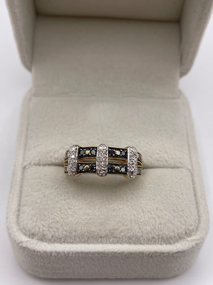 9ct gold diamond ring
