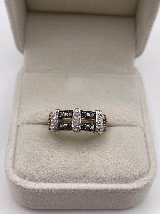 9ct gold diamond ring