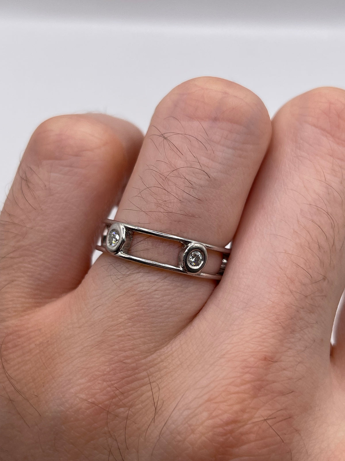 18ct white gold diamond eternity ring