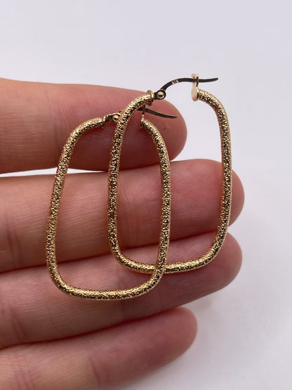 9ct gold creole earrings