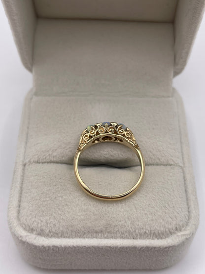 9ct gold opal ring