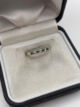 Load image into Gallery viewer, 9ct gold sapphire and diamond ring
