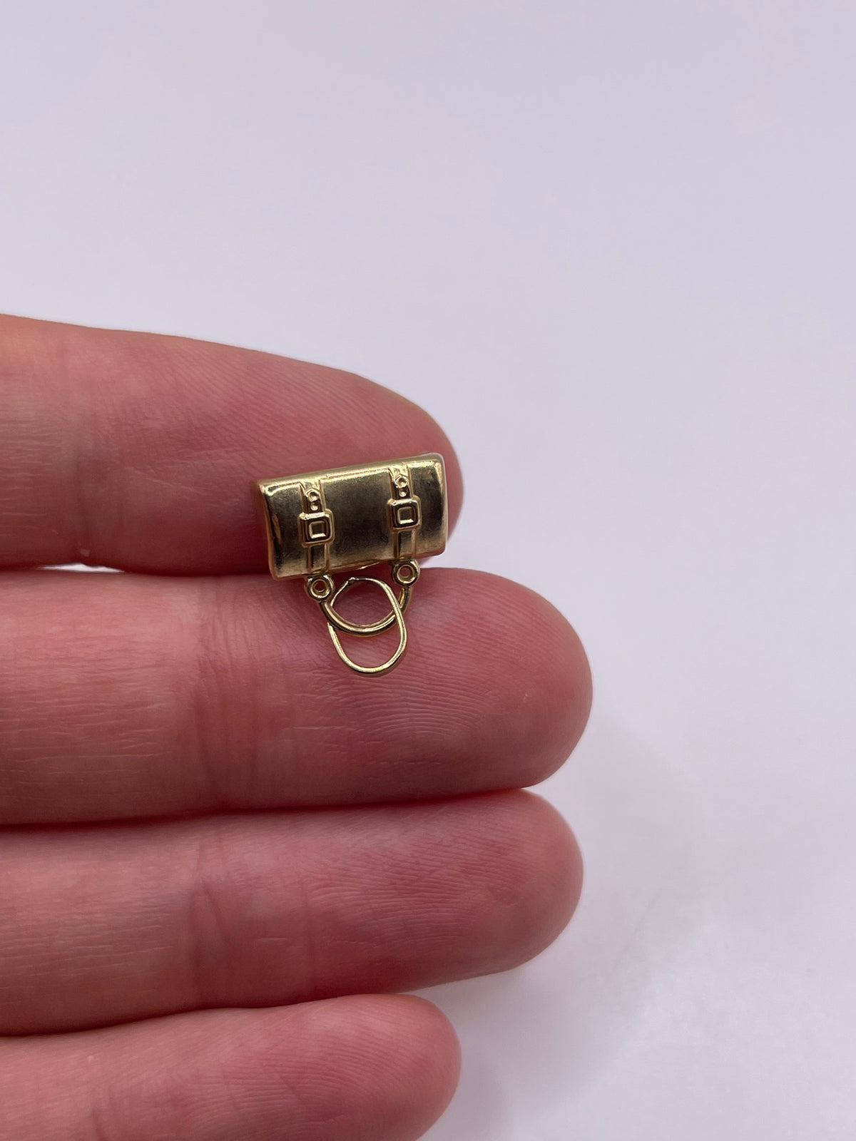 9ct gold bag charm