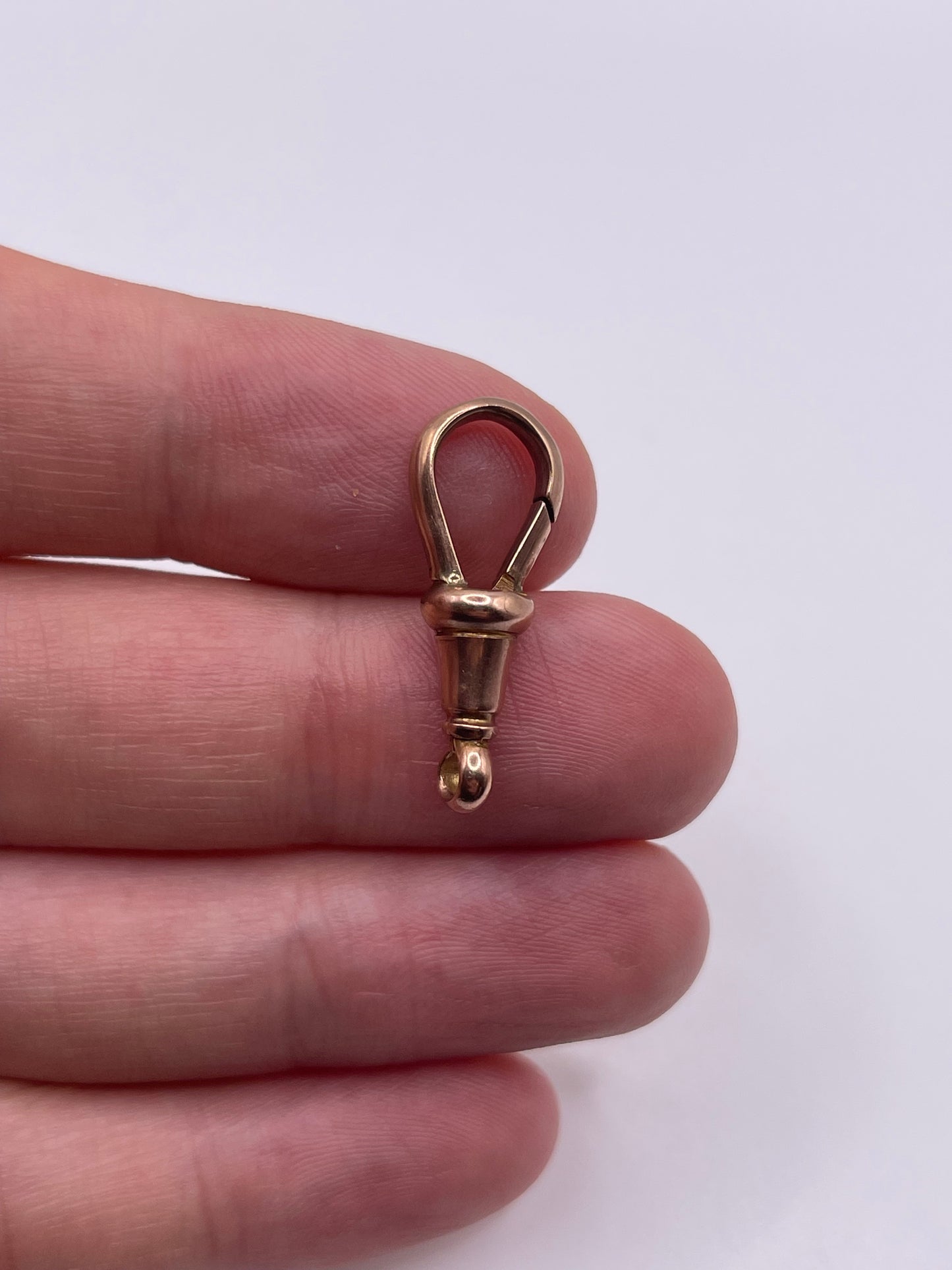 9ct rose gold dog clip B