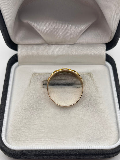 Antique 15ct gold pearl ring