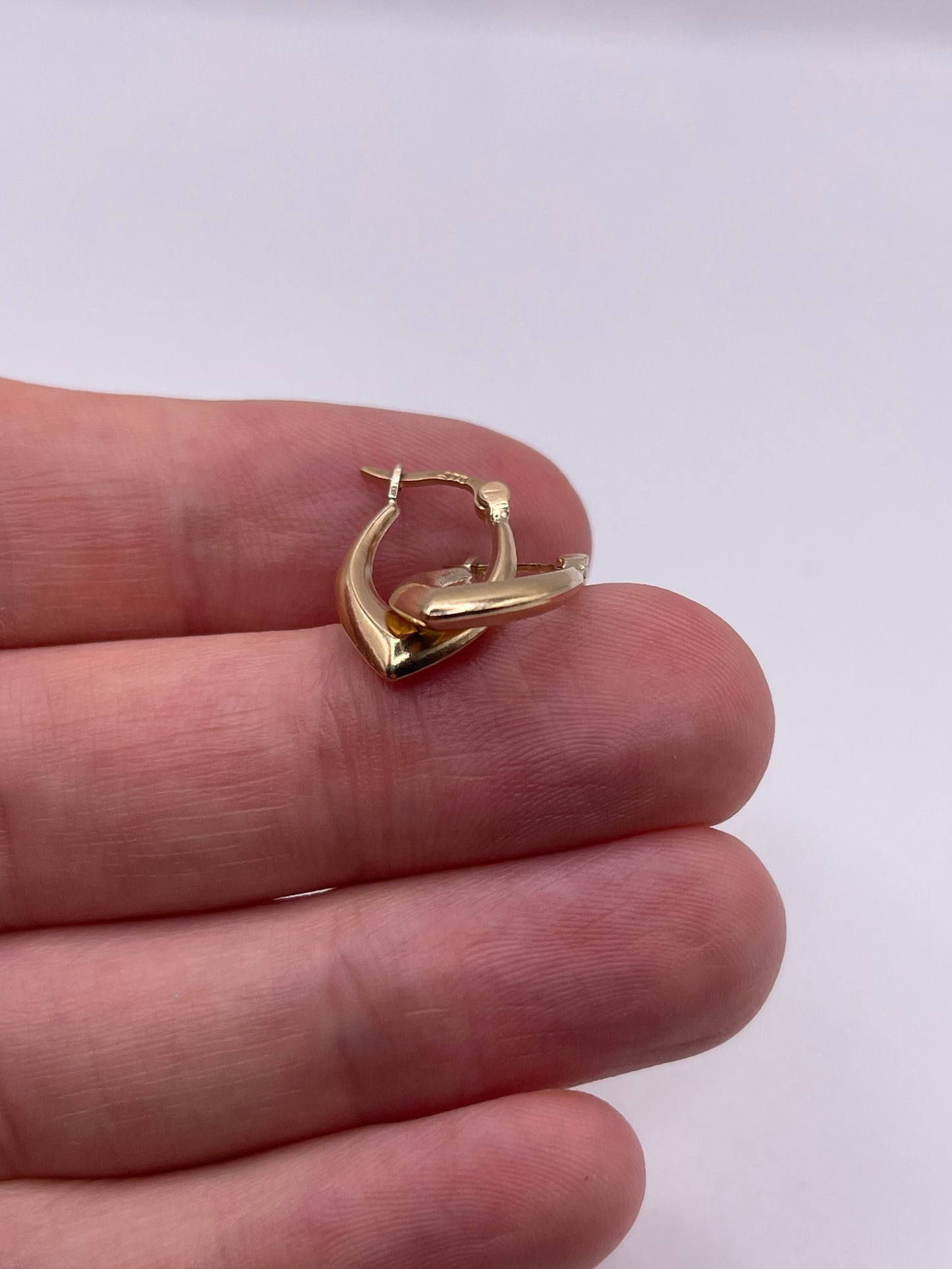 9ct gold creole earrings