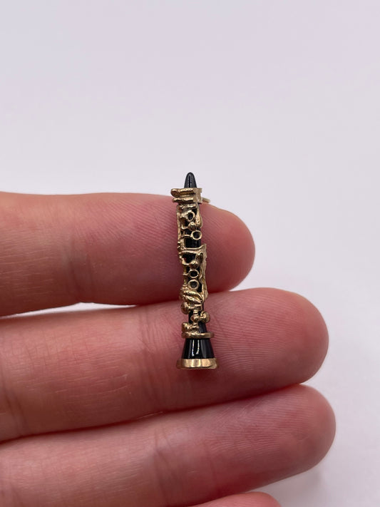 9ct gold clarinet charm