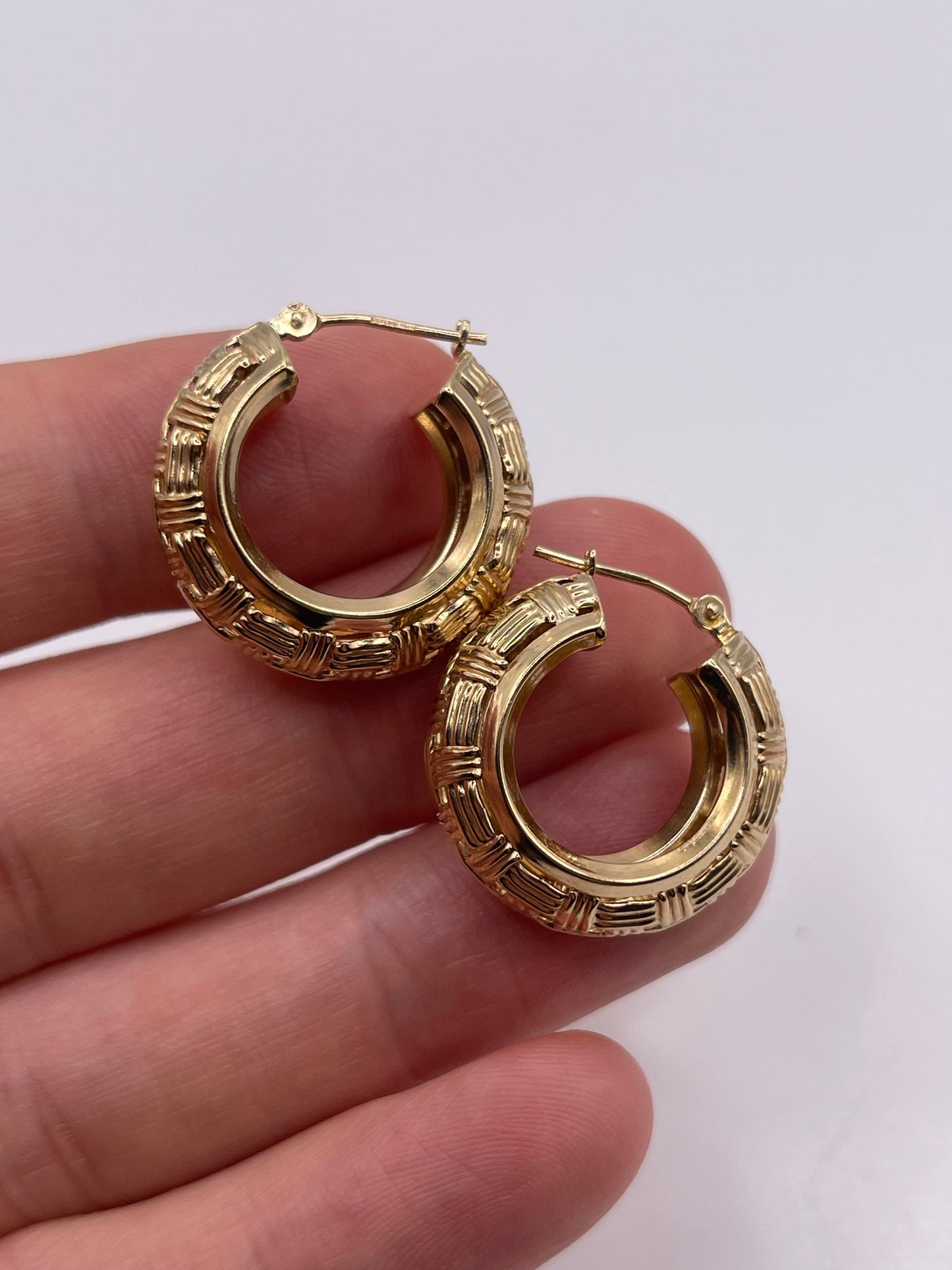 9ct gold Creole earrings