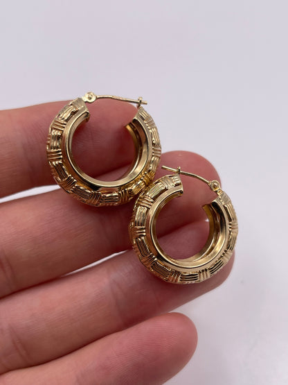 9ct gold Creole earrings