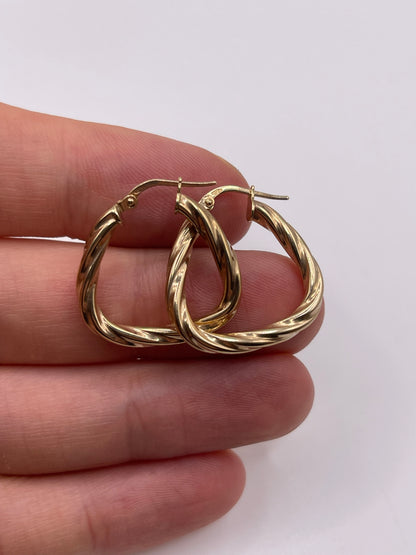 9ct gold Creole earrings