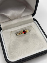 Load image into Gallery viewer, 9ct gold garnet ring
