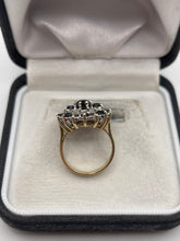 Load image into Gallery viewer, 9ct gold sapphire and diamond ring
