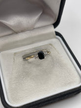 Load image into Gallery viewer, 9ct gold sapphire and diamond ring
