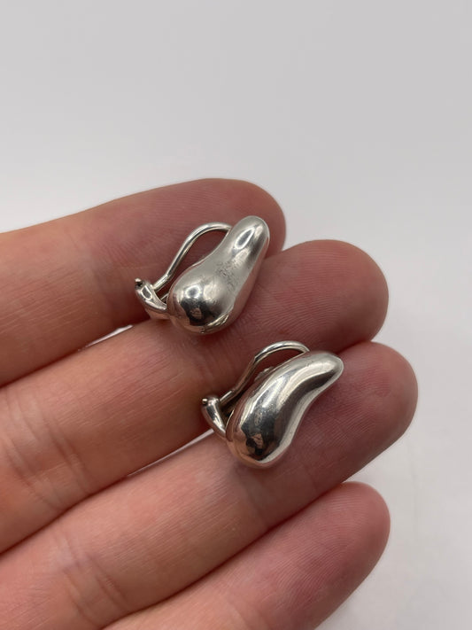 Elsa Peretti silver Tiffany and co earrings