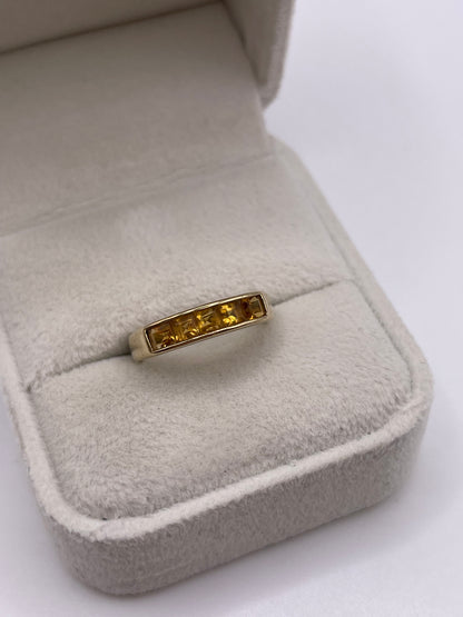 9ct gold citrine ring