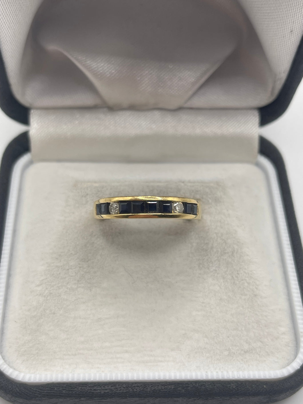 14ct gold sapphire and diamond ring