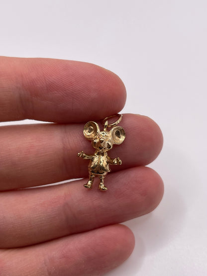 9ct gold character charm