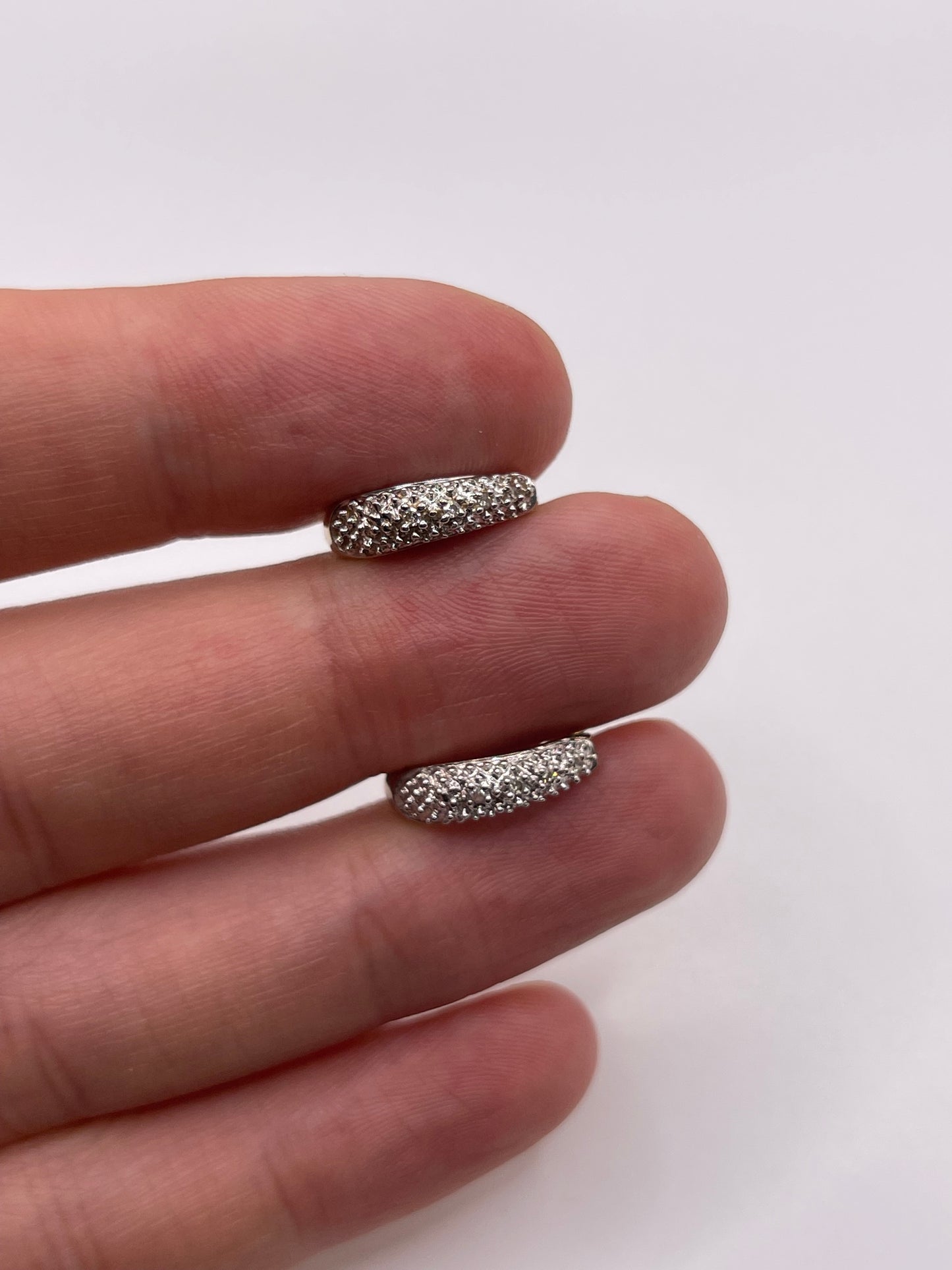 9ct gold diamond earrings