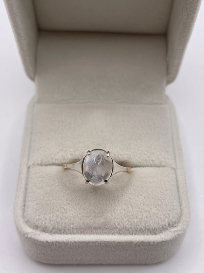 9ct gold moonstone ring
