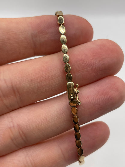 9ct gold sapphire and diamond bracelet
