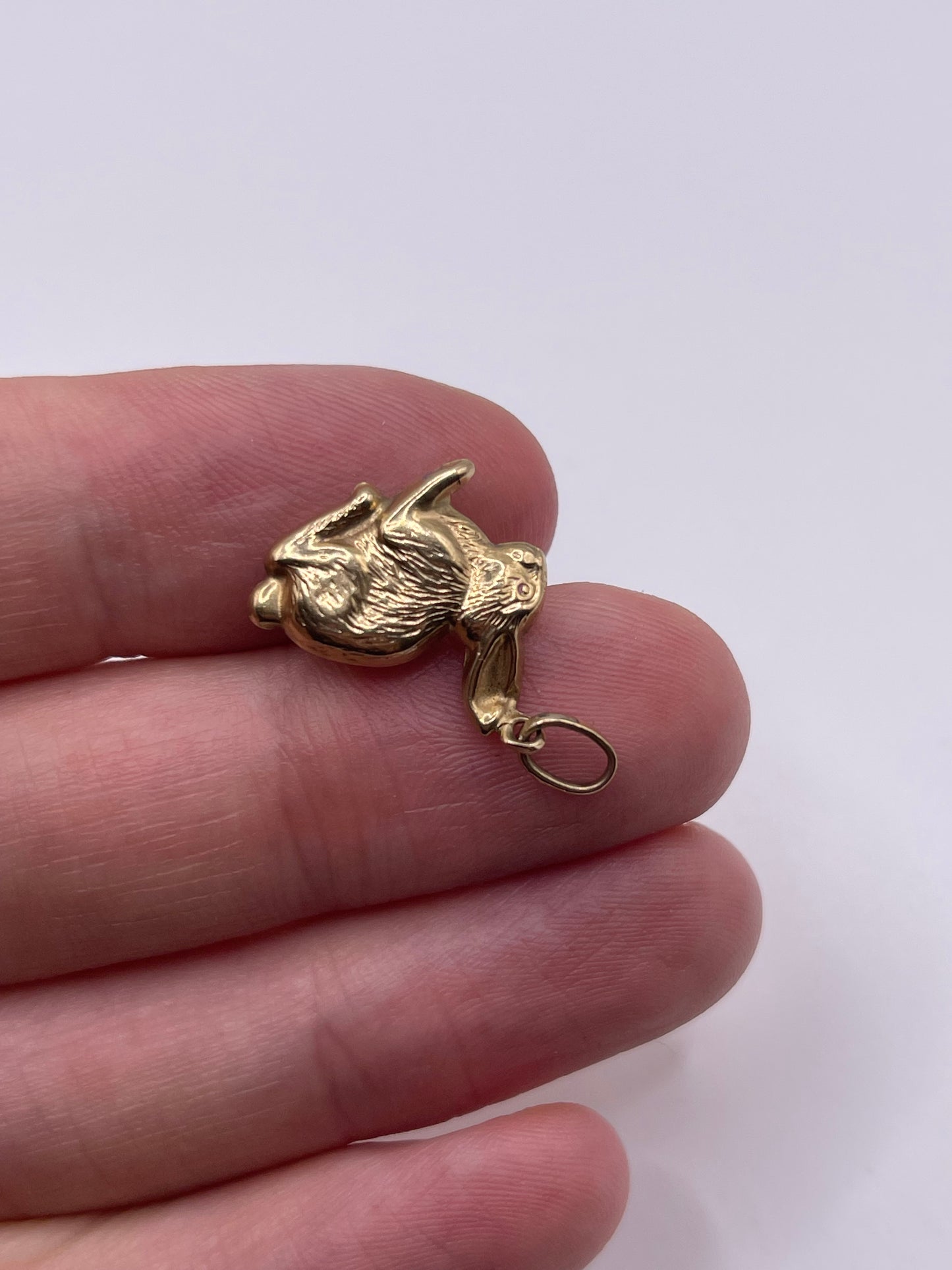 9ct gold rabbit charm