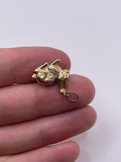 9ct gold rabbit charm