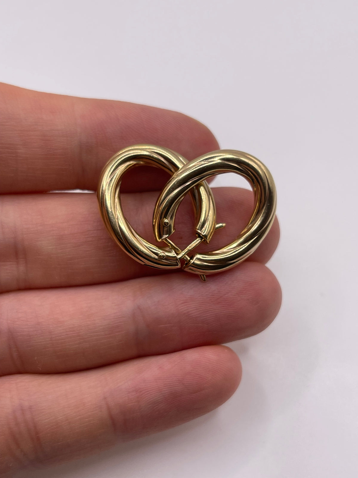 9ct gold Creole earrings