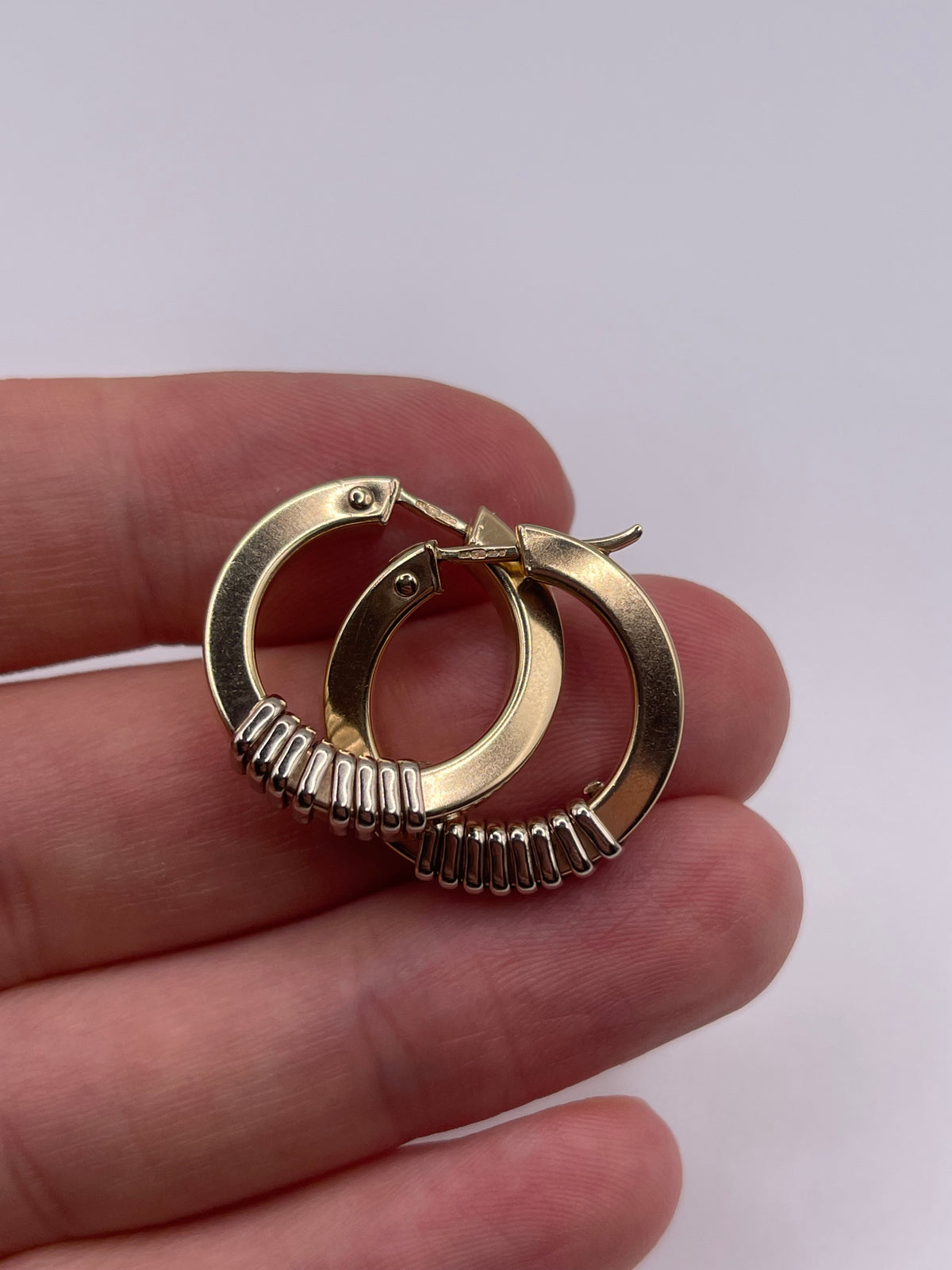 9ct gold Creole earrings