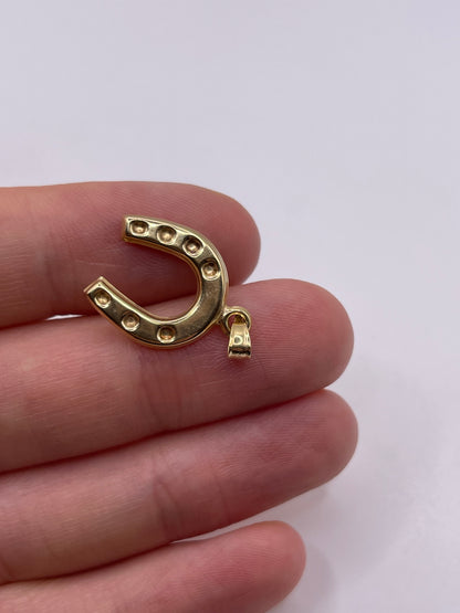 9ct gold horseshoe charm