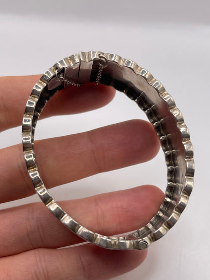 Antique silver bangle