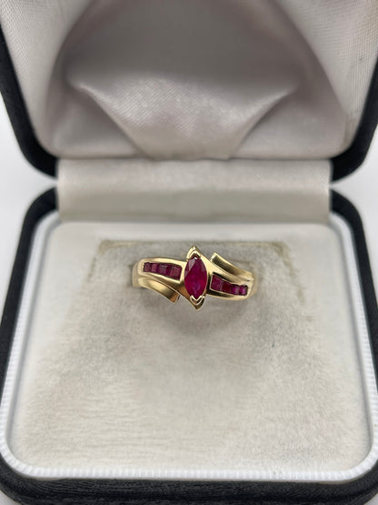 14ct gold ruby ring