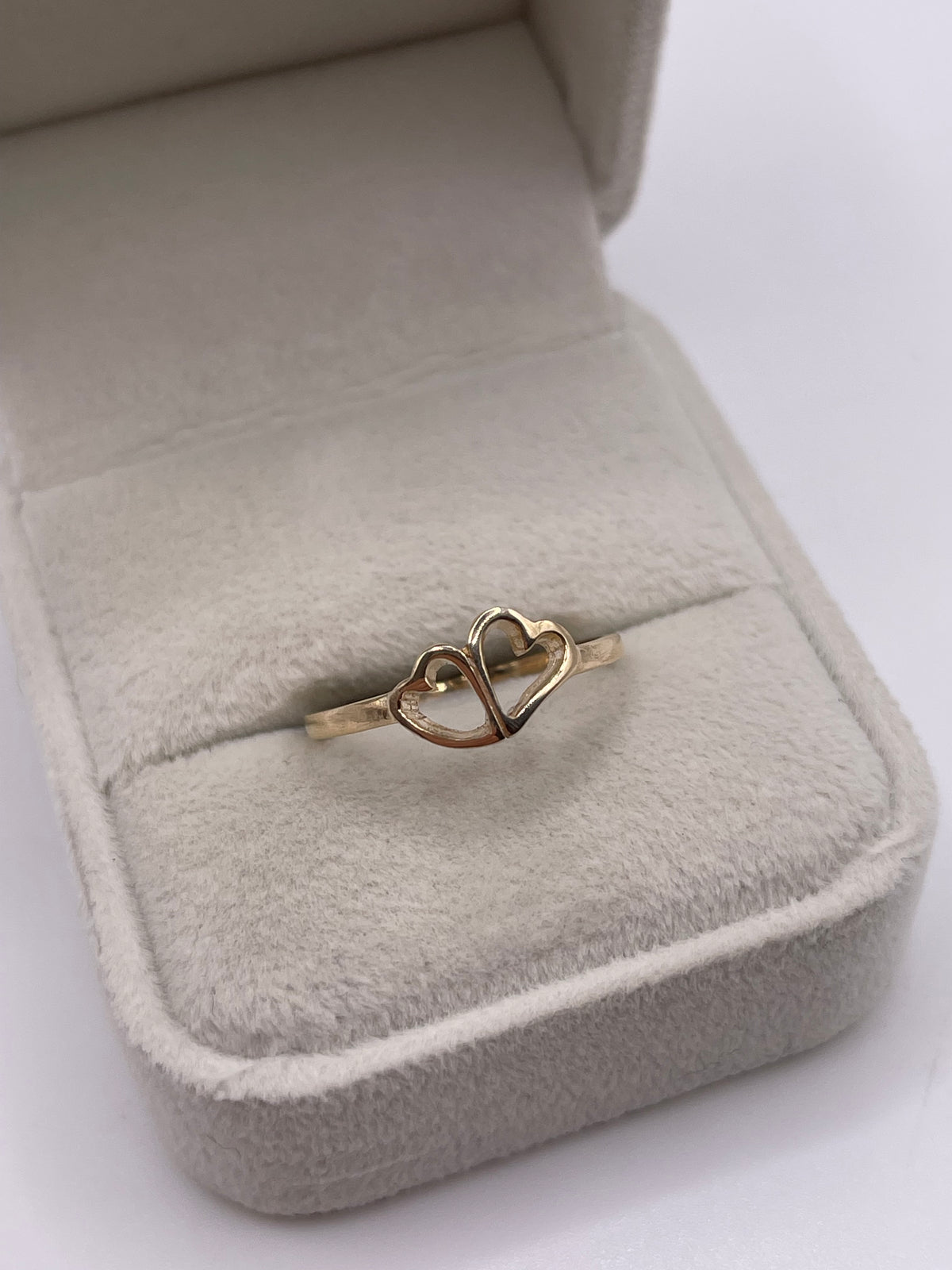9ct gold heart ring
