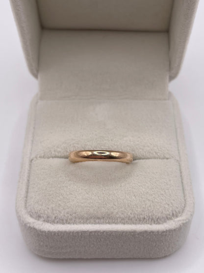 9ct rose gold band
