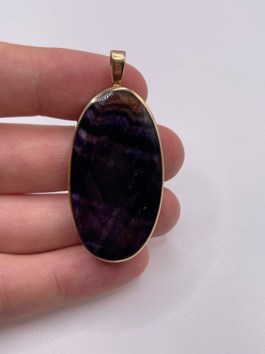 9ct gold blue John fob