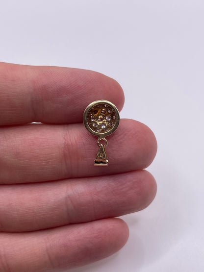 9ct gold cz pendant