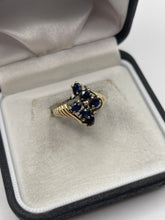 Load image into Gallery viewer, 9ct gold sapphire and diamond ring
