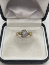 Load image into Gallery viewer, 18ct gold star sapphire and diamond ring
