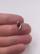 Load image into Gallery viewer, 9ct gold sapphire and diamond pendant
