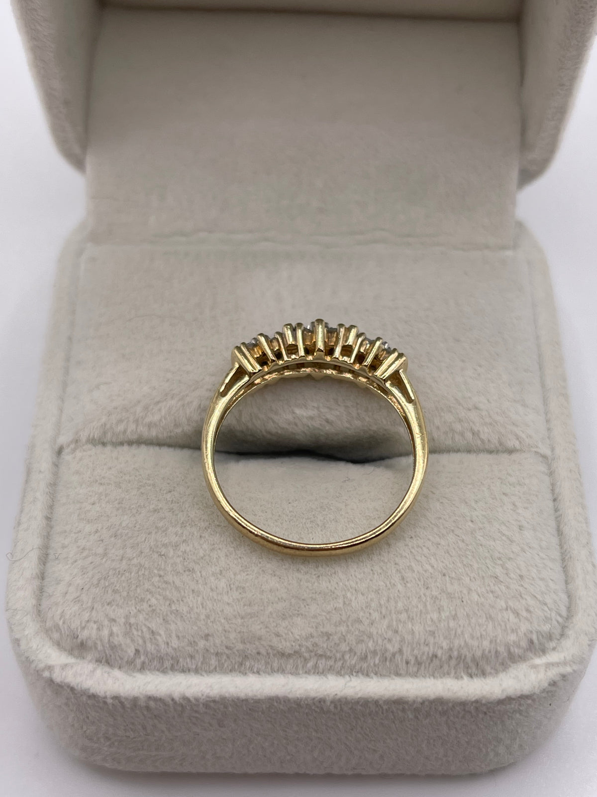 14ct gold diamond cluster ring