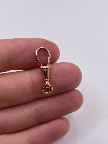9ct rose gold dog clip 3