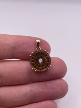 Load image into Gallery viewer, Glenn Lehrer 9ct gold Smokey quartz and diamond pendant
