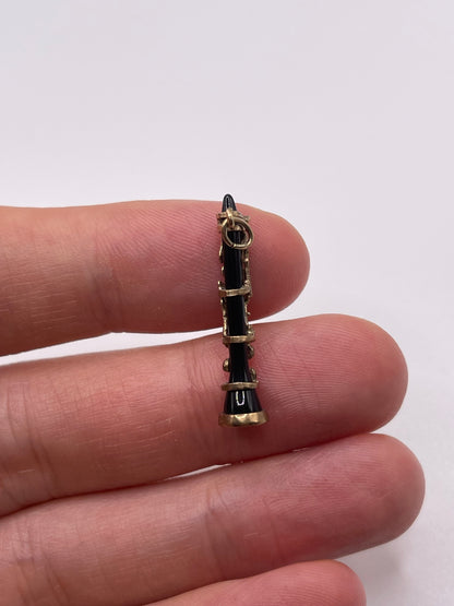 9ct gold clarinet charm