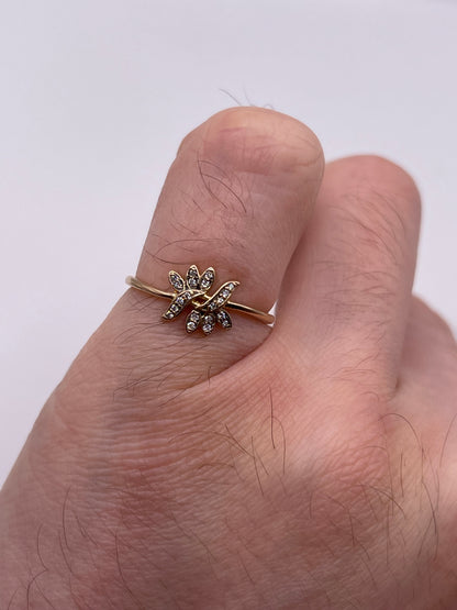 18ct rose gold diamond ring